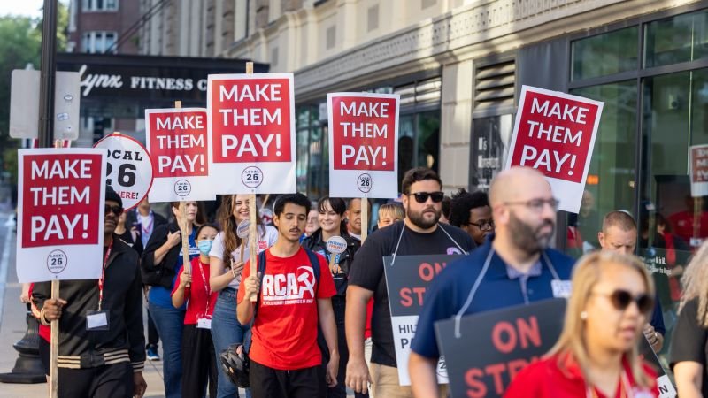 Baltimore se une a la protesta de los trabajadores de hoteles en EE.UU.