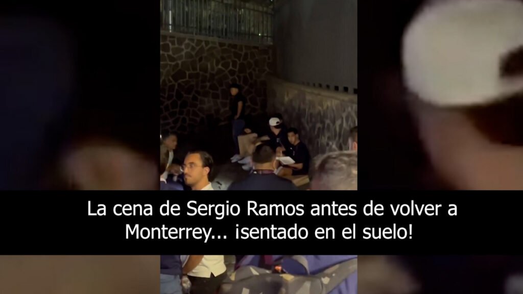 La sorprendente cena de Sergio Ramos tras anotar con Monterrey... ¡en el suelo!