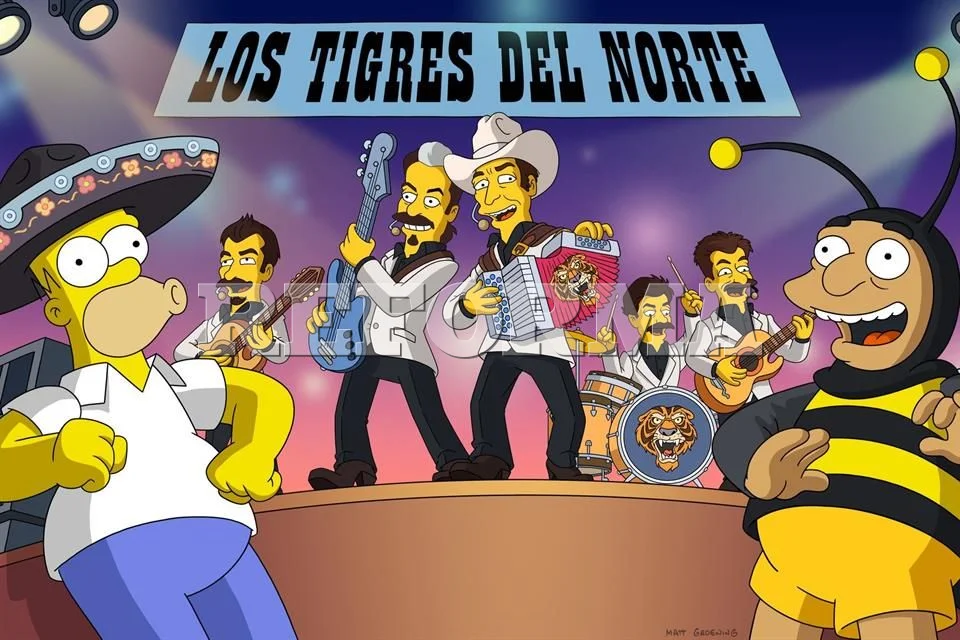 Los Tigres del Norte hacen su aparición en el universo de 'Los Simpson'