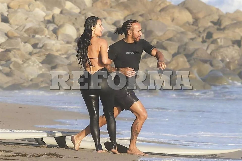 Kardashian y Hamilton disfrutan de una escapada en las playas de Malibú